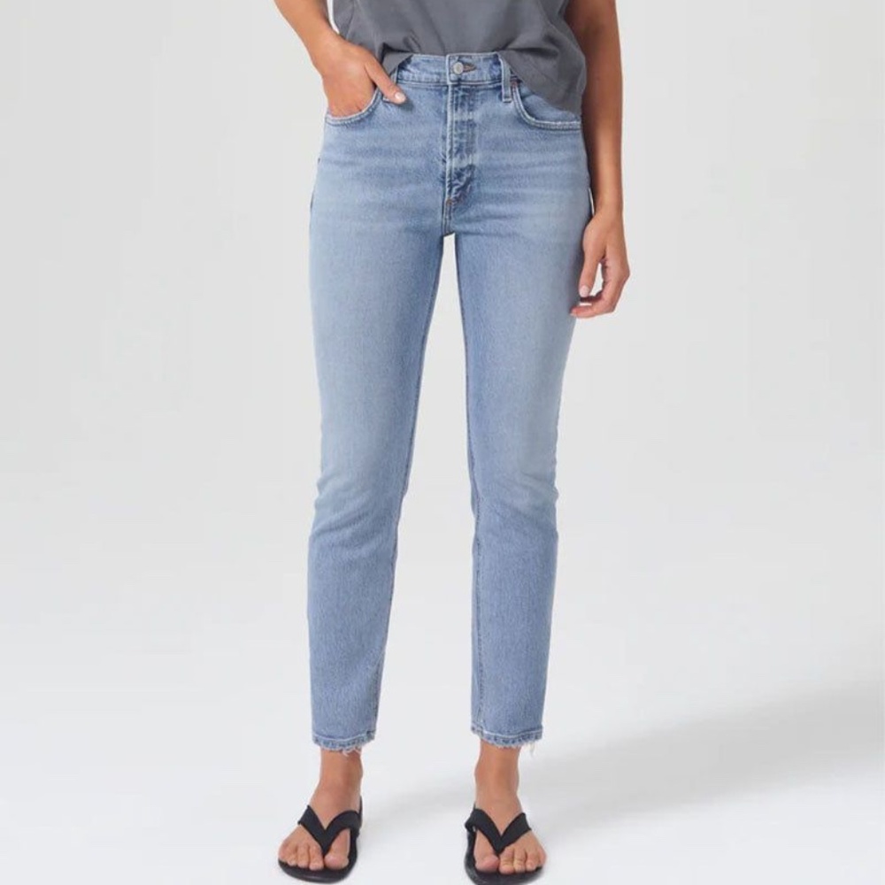 NWT AGOLDE Willow Slim Crop Jeans, Sz 26